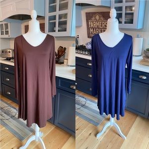 Bundle (2) Long Sleeve Casual Dresses
